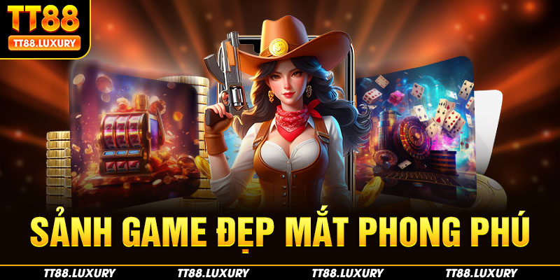 Sảnh game bài đẹp mắt, phong phú